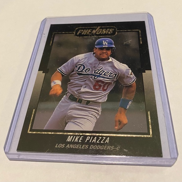 Mike Piazza RC Rookie 1995 Leaf Phenoms #BC-9 Los Angeles Dodgers Vintage - Picture 1 of 3